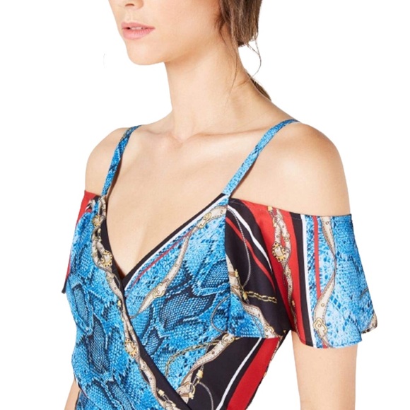 INC International Concepts Cold Shoulder Midi dress - 10 - Picture 4 of 5